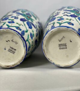 Catteau Grande paire de vase en céramique