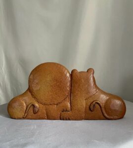 Lisa Larson grande céramique lion et lionne