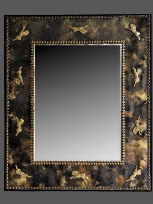 Miroir chevaux d’or Lydie Eyraud