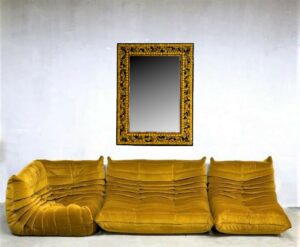Miroir myriade jaune or Lydie Eyraud