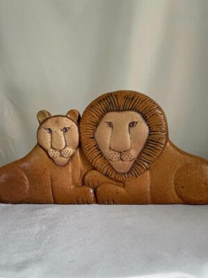 Lisa Larson grande céramique lion et lionne