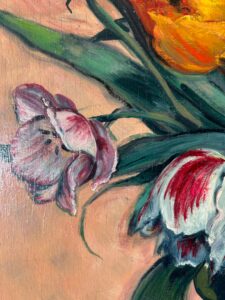 André Maire Peinture Bouquet de Tulipes
