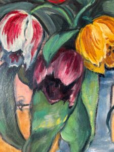 André Maire Peinture Bouquet de Tulipes
