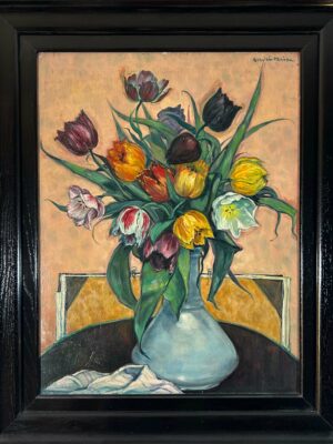 André Maire - Peinture Bouquet de Tulipes