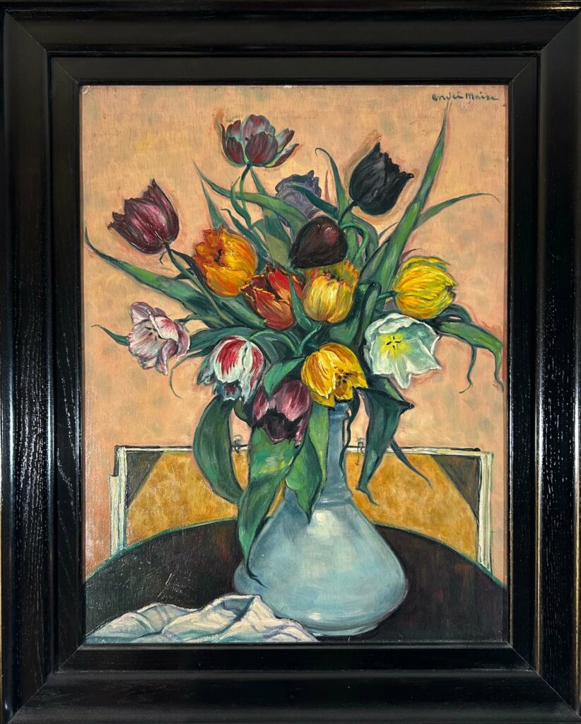 André Maire - Peinture Bouquet de Tulipes