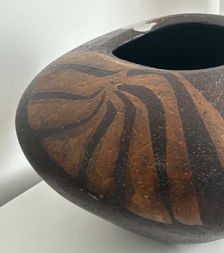 Important vase en céramique Nicole Noailles-Lascaux - 1960